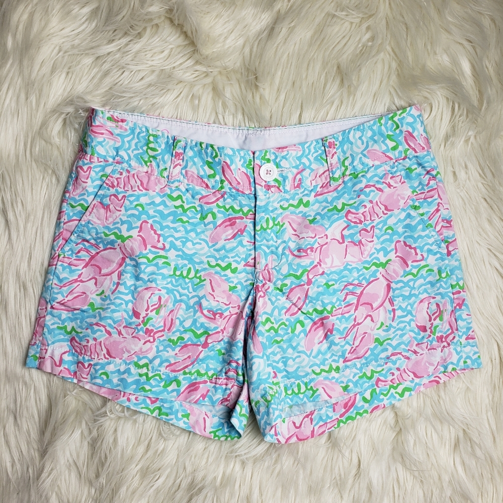 Lilly Pulitzer Lobstah Roll Print Callahan Shorts